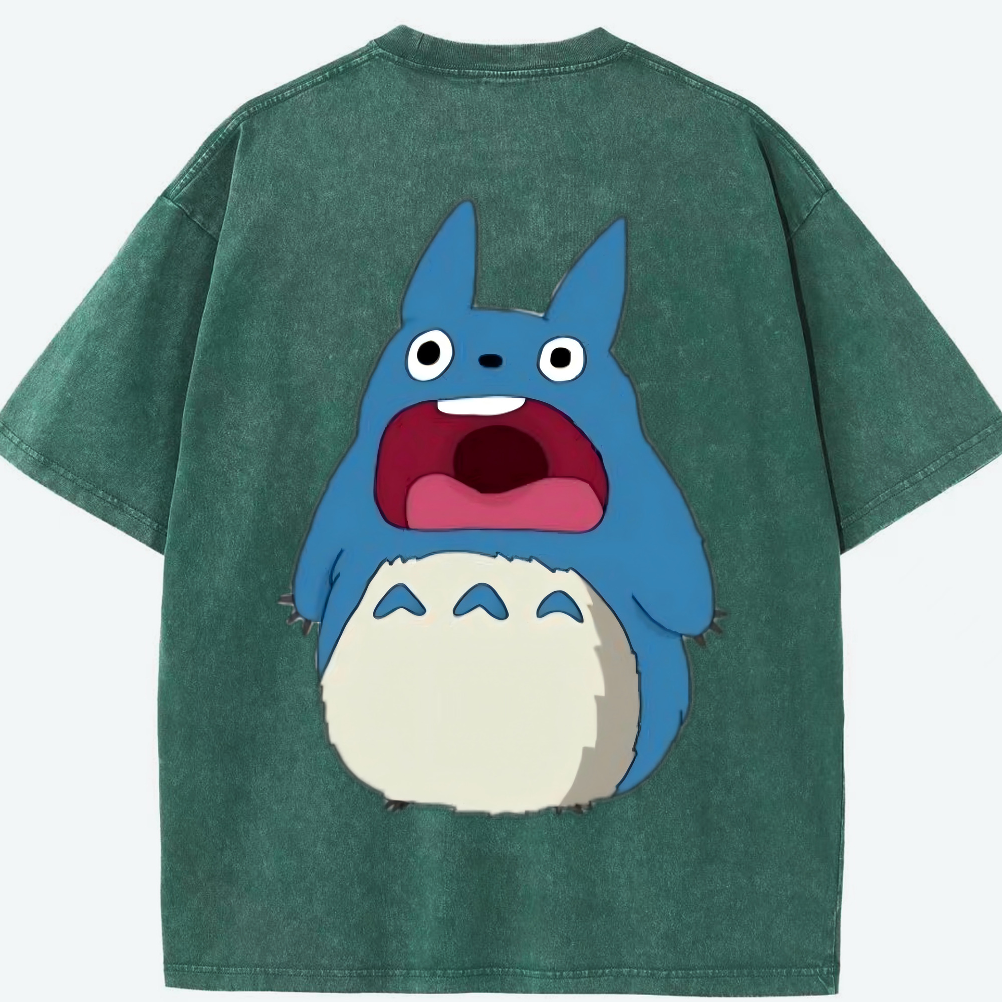（画像用） となりのトトロ 草壁メイ 草壁サツキ My Neighbor Totoro Satsuki Kusakabe Mei Kusakabe 綿100% ヴィンテージ風 半袖Tシャツ（背面プリント）